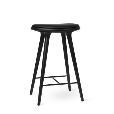 High Stool Barhocker Eiche gebeizt schwarz Mater